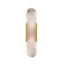 Contemporary Oval Gold Marble Wall Mounted Light Image - 7