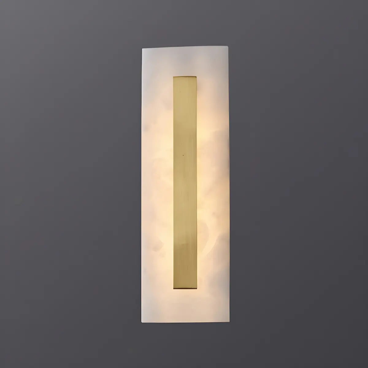 Contemporary Oval Stone White Alabaster Bedroom Wall Sconce Image - 17