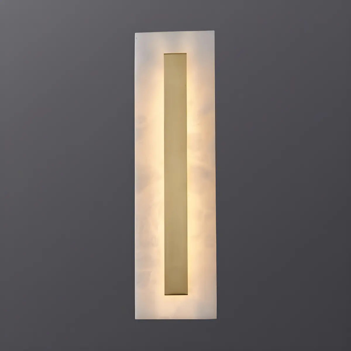 Contemporary Oval Stone White Alabaster Bedroom Wall Sconce Image - 18