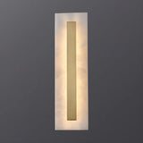 Contemporary Oval Stone White Alabaster Bedroom Wall Sconce Image - 18