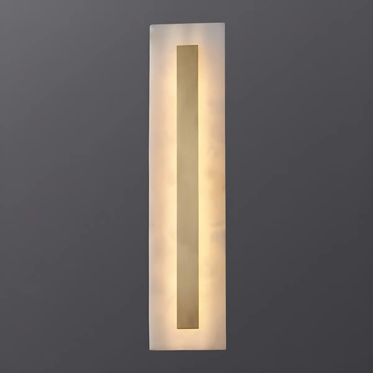 Contemporary Oval Stone White Alabaster Bedroom Wall Sconce Image - 19