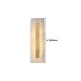 Contemporary Oval Stone White Alabaster Bedroom Wall Sconce Image - 23