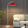 Contemporary Pleated Shade Black Metal Floor Lamp Image - 12