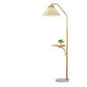 Contemporary Pleated Side Table Metal Floor Lamp Image - 5