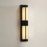 Contemporary Rectangle Alabaster Bedroom Medium Wall Lamp Image - 2