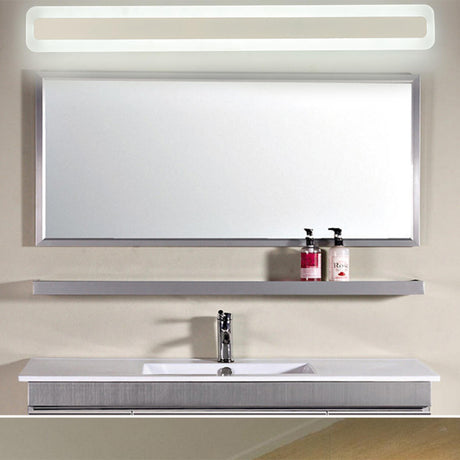 Contemporary Rectangular Acrylic Panel Vanity Lights Image - 1