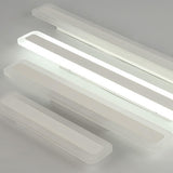 Contemporary Rectangular Acrylic Panel Vanity Lights Image - 17