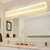 Contemporary Rectangular Acrylic Panel Vanity Lights Image - 5