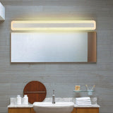 Contemporary Rectangular Acrylic Panel Vanity Lights Image - 8