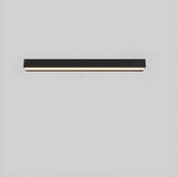 Contemporary Rectangular Black Metal Outdoor Wall Light Image - 3