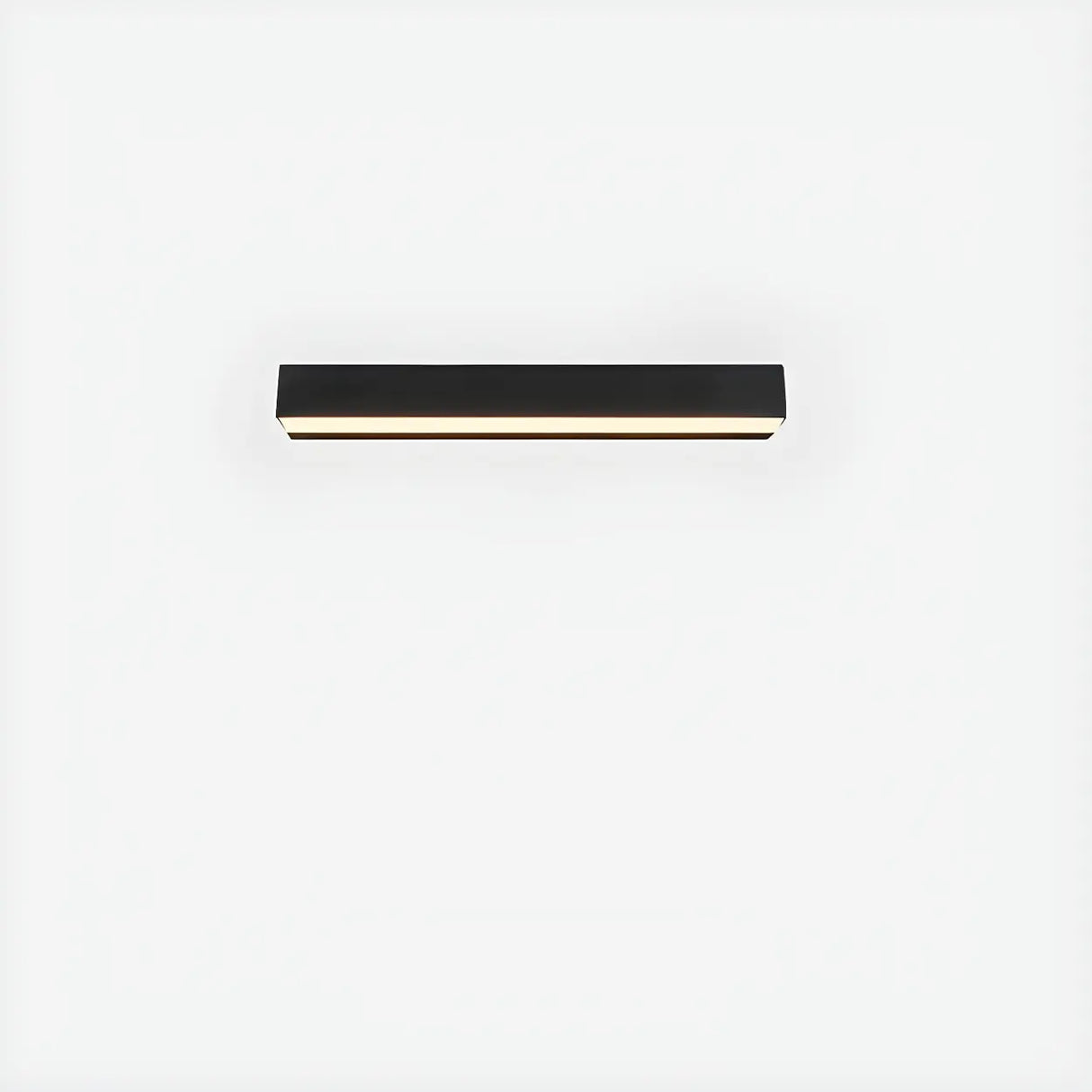 Contemporary Rectangular Black Metal Outdoor Wall Light Image - 5