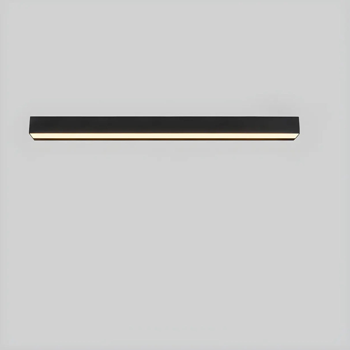 Contemporary Rectangular Black Metal Outdoor Wall Light Image - 7