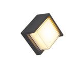 Contemporary Rectangular Black Outdoor Wall Sconce Image - 11