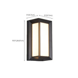 Contemporary Rectangular Black Outdoor Wall Sconce Image - 17