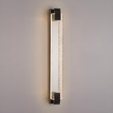 Contemporary Rectangular Crystal LED Wall Sconce Image - 13