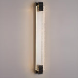 Contemporary Rectangular Crystal LED Wall Sconce Image - 14