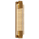 Contemporary Rectangular Crystal LED Wall Sconce Image - 5