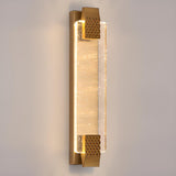 Contemporary Rectangular Crystal LED Wall Sconce Image - 8