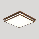 Contemporary Rectangular LED Flush Mount Ceiling Light Image - 12