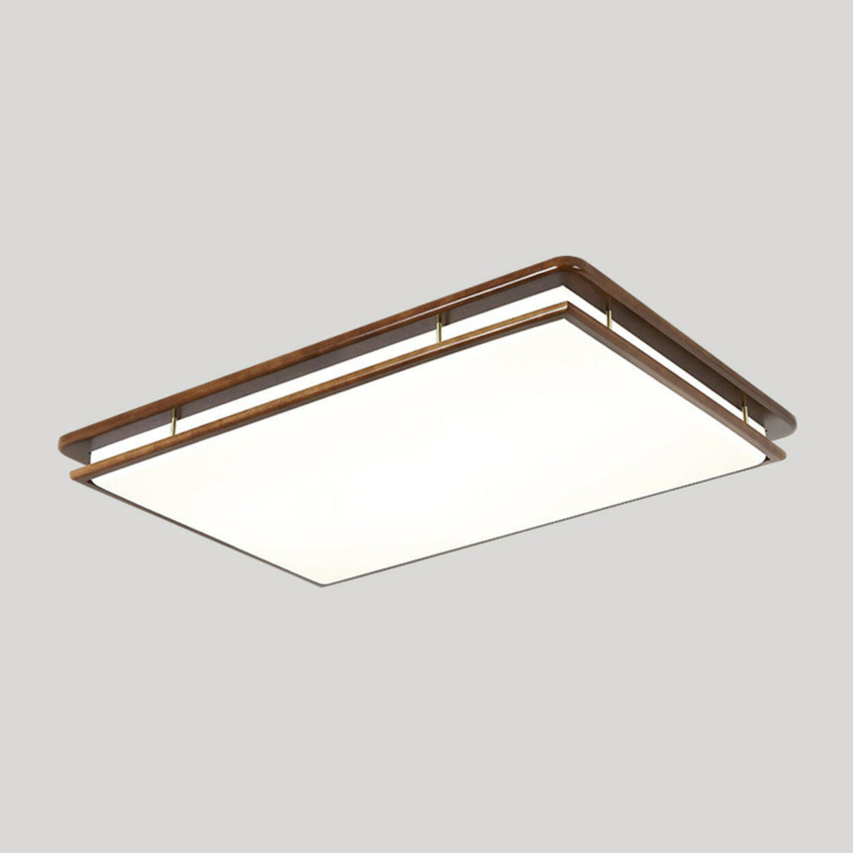 Contemporary Rectangular LED Flush Mount Ceiling Light Image - 13