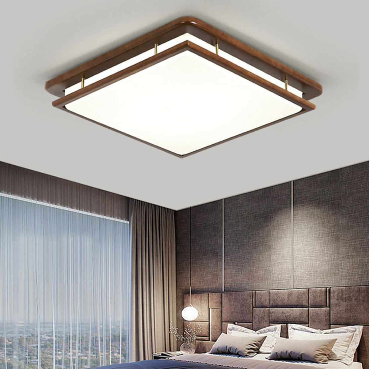 Contemporary Rectangular LED Flush Mount Ceiling Light Image - 15