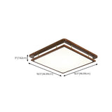 Contemporary Rectangular LED Flush Mount Ceiling Light Image - 17