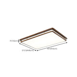 Contemporary Rectangular LED Flush Mount Ceiling Light Image - 22