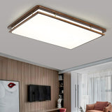 Contemporary Rectangular LED Flush Mount Ceiling Light Image - 4