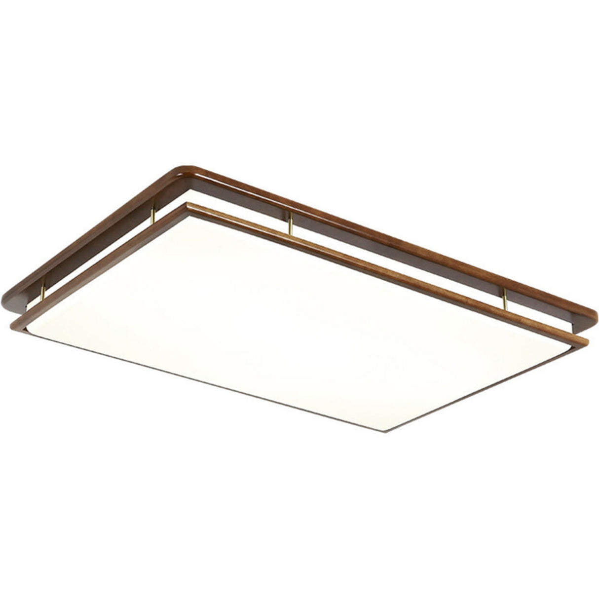 Contemporary Rectangular LED Flush Mount Ceiling Light Image - 5