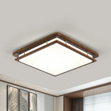 Contemporary Rectangular LED Flush Mount Ceiling Light Image - 7