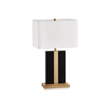 Contemporary Rectangular Marble Living Room Table Lamp Image - 6