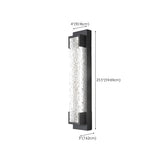 Contemporary Rectangular Metal External Wall Light Image - 13