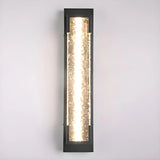 Contemporary Rectangular Metal External Wall Light Image - 8