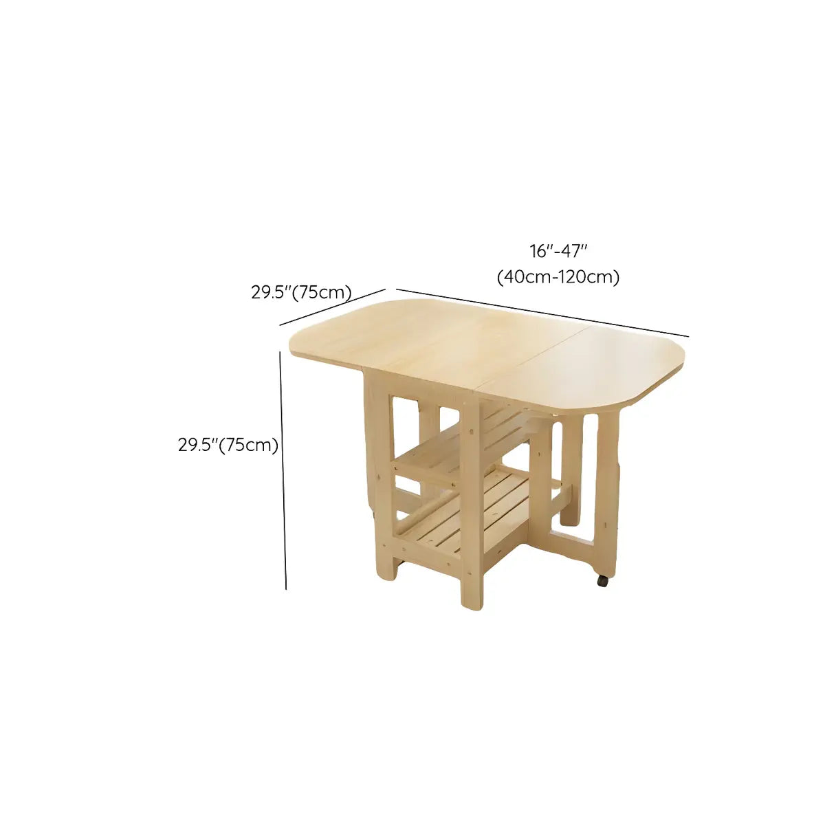 Contemporary Rectangular Wood Dining Table Natural Finish Image - 16