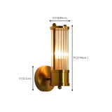 Contemporary Ribbed Glass Bathroom Mirror Vanity Light #size