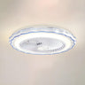 Contemporary Round Bladeless LED Ceiling Fan with Light Image - 7