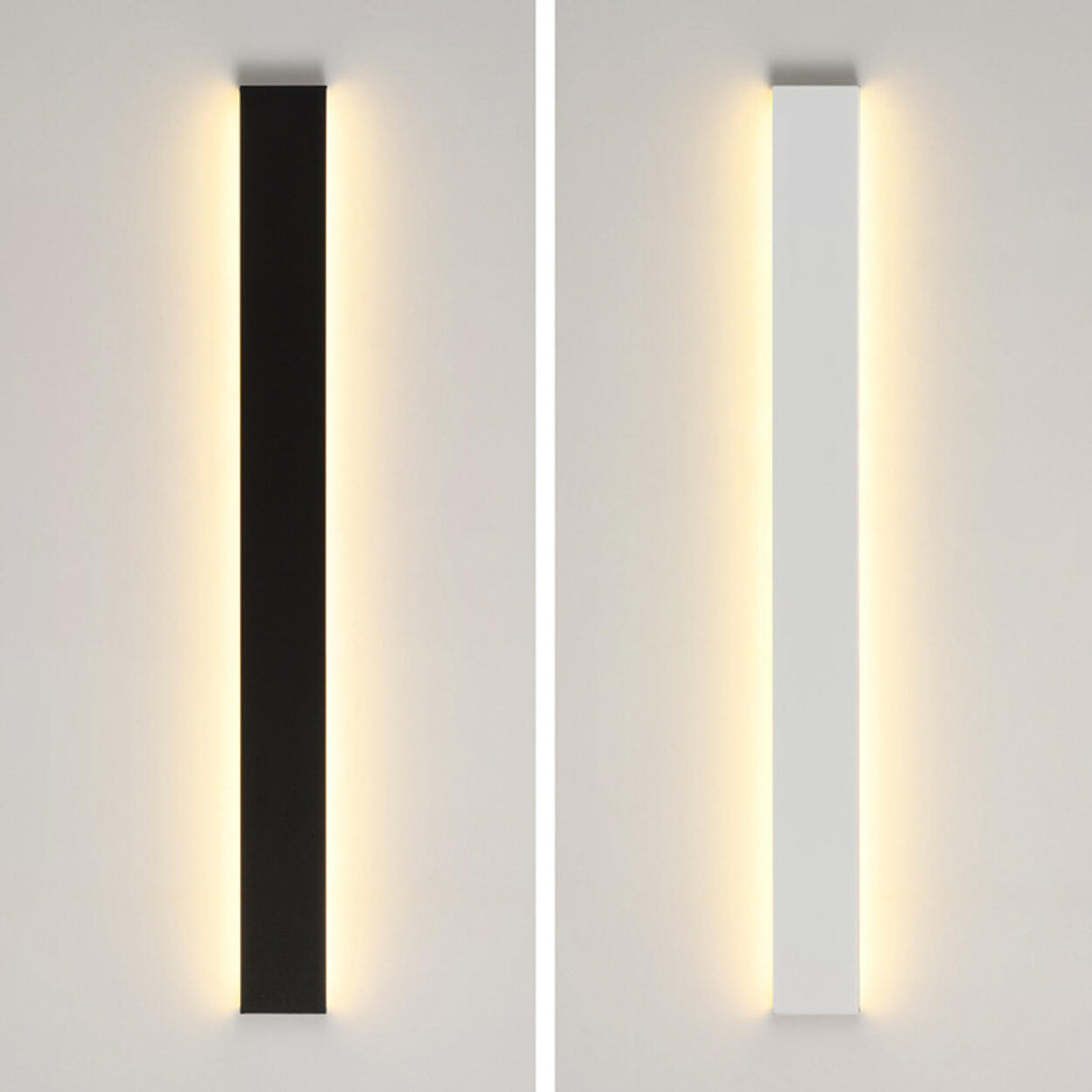 Contemporary Sleek Rectangular LED Metal Wall Light Image - 12