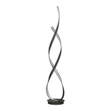 Contemporary Sliver LED Spiral Metal Floor Lamp Image - 5