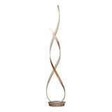 Contemporary Sliver LED Spiral Metal Floor Lamp Image - 8