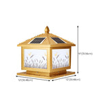 Contemporary Solar-Powered Brass Outdoor Table Lamp Image - 16