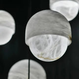 Contemporary Sphere Alabaster Living Room Pendant Light Image - 8