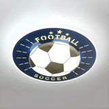 Contemporary Sport Style Football LED Flush Mount Light Image - 3