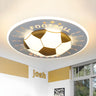 Contemporary Sport Style Football LED Flush Mount Light Image - 5