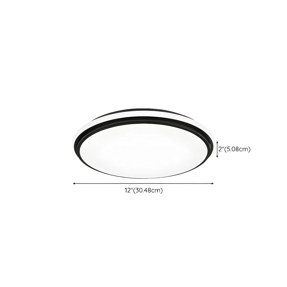 Minimalist Black Rectangle LED Flush Mount Ceiling Lamp 