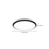 Minimalist Black Rectangle LED Flush Mount Ceiling Lamp Image - 16