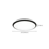 Minimalist Black Rectangle LED Flush Mount Ceiling Lamp Image - 18