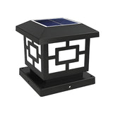 Contemporary Square Metal Lantern Outdoor Table Lamp Image - 10