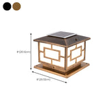 Contemporary Square Metal Lantern Outdoor Table Lamp Image - 18