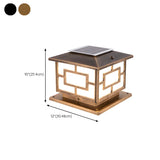 Contemporary Square Metal Lantern Outdoor Table Lamp Image - 20