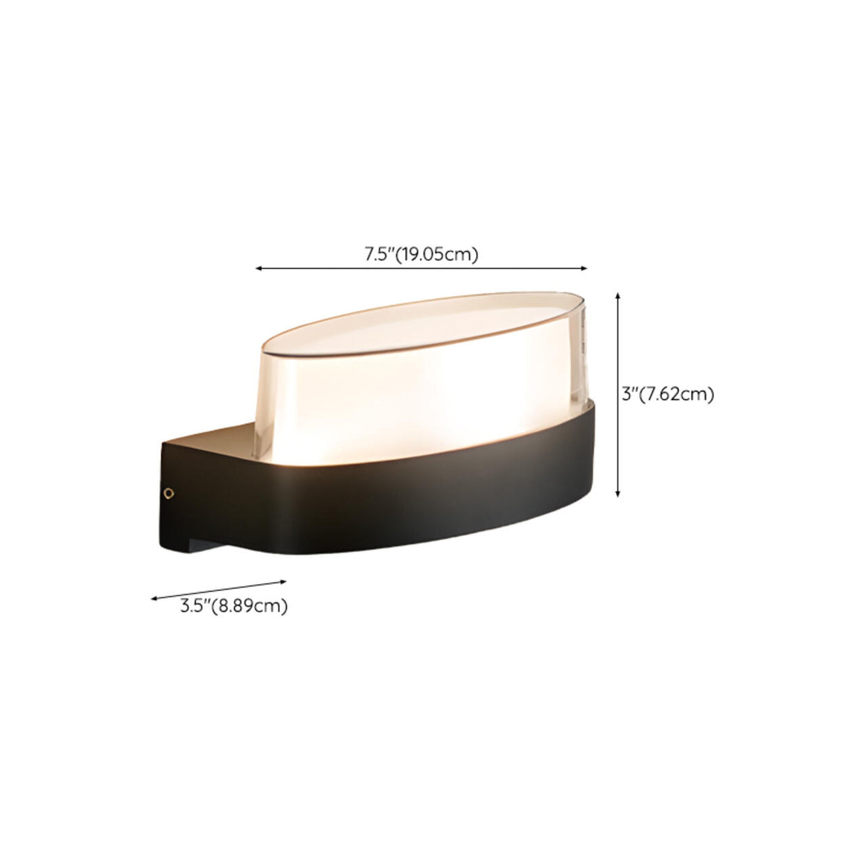 Contemporary Square Outdoor Wall Sconce Frosted Glass Image - 18